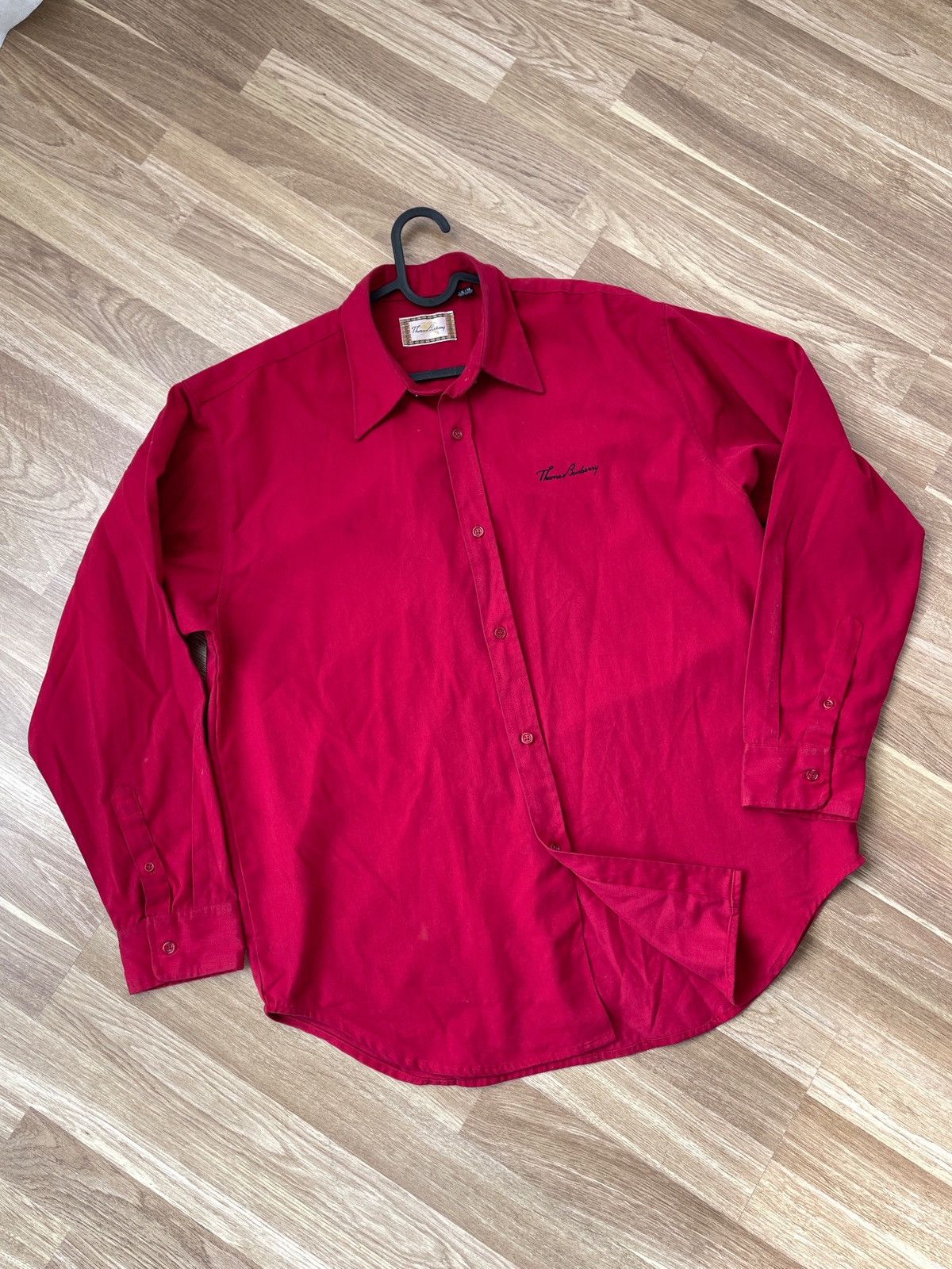 Burberry Vintage Thomas Burberry Men’s Red Shirt Size M Size US M / EU 48-50 / 2 - 3 Thumbnail