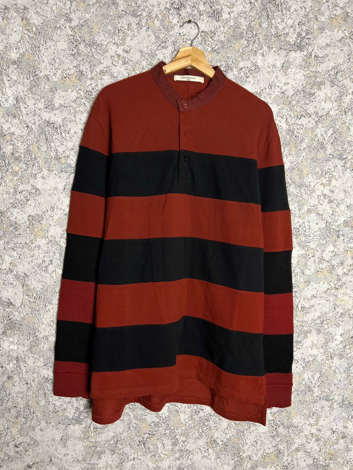 Other Givenchy Stripe Ripped Collard Distressed Long Sleeve Size S Size US S / EU 44-46 / 1 - 1 Thumbnail