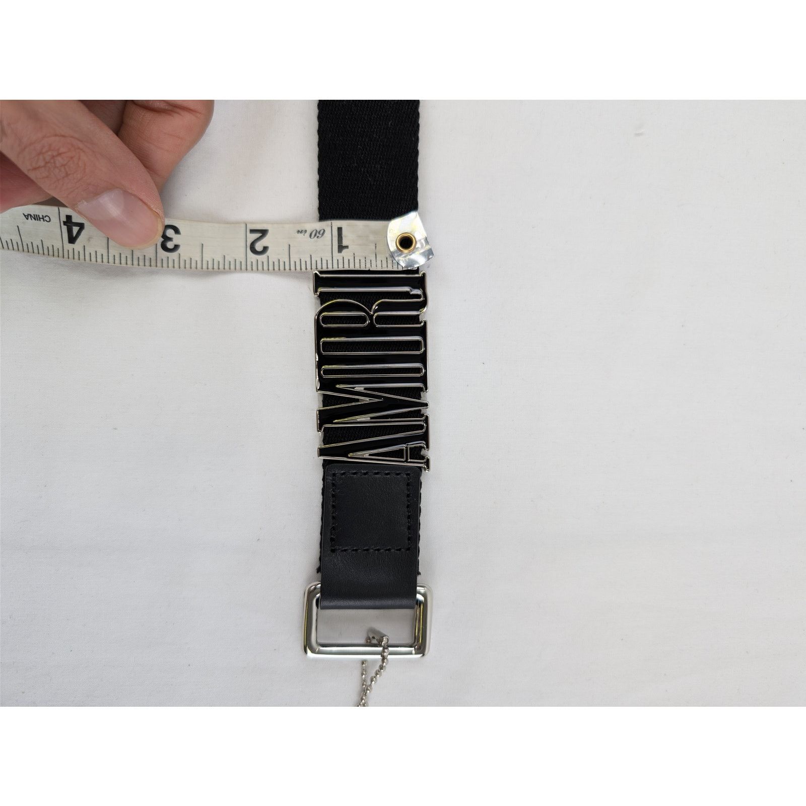 Amiri o1rshd1 Q:4 / Size: OS / 3cm Enamel Skater Belt in Black Size ONE SIZE - 12 Thumbnail