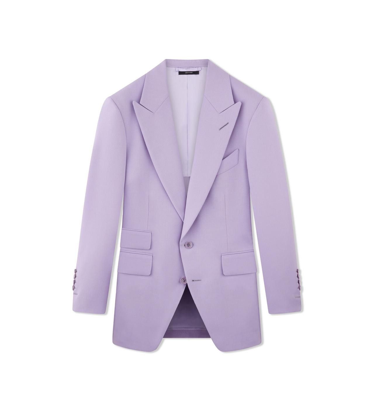 o1w1db10124 JHAP01 Wool Mohair Blazer in Violet