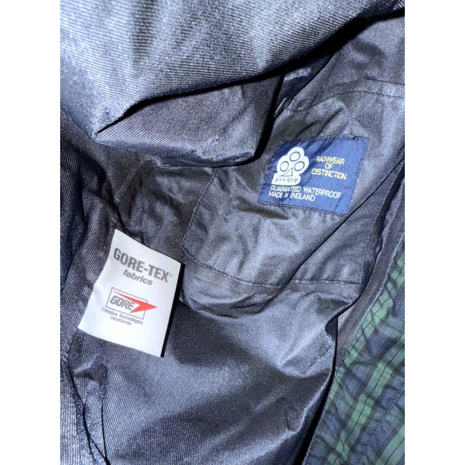 Rains VINTAGE ProQuip Jacket Mens M Blue Green VTG GORE TEX Weather Wear GOLF RAIN Classic Plaid Size US M / EU 48-50 / 2 - 7 Thumbnail