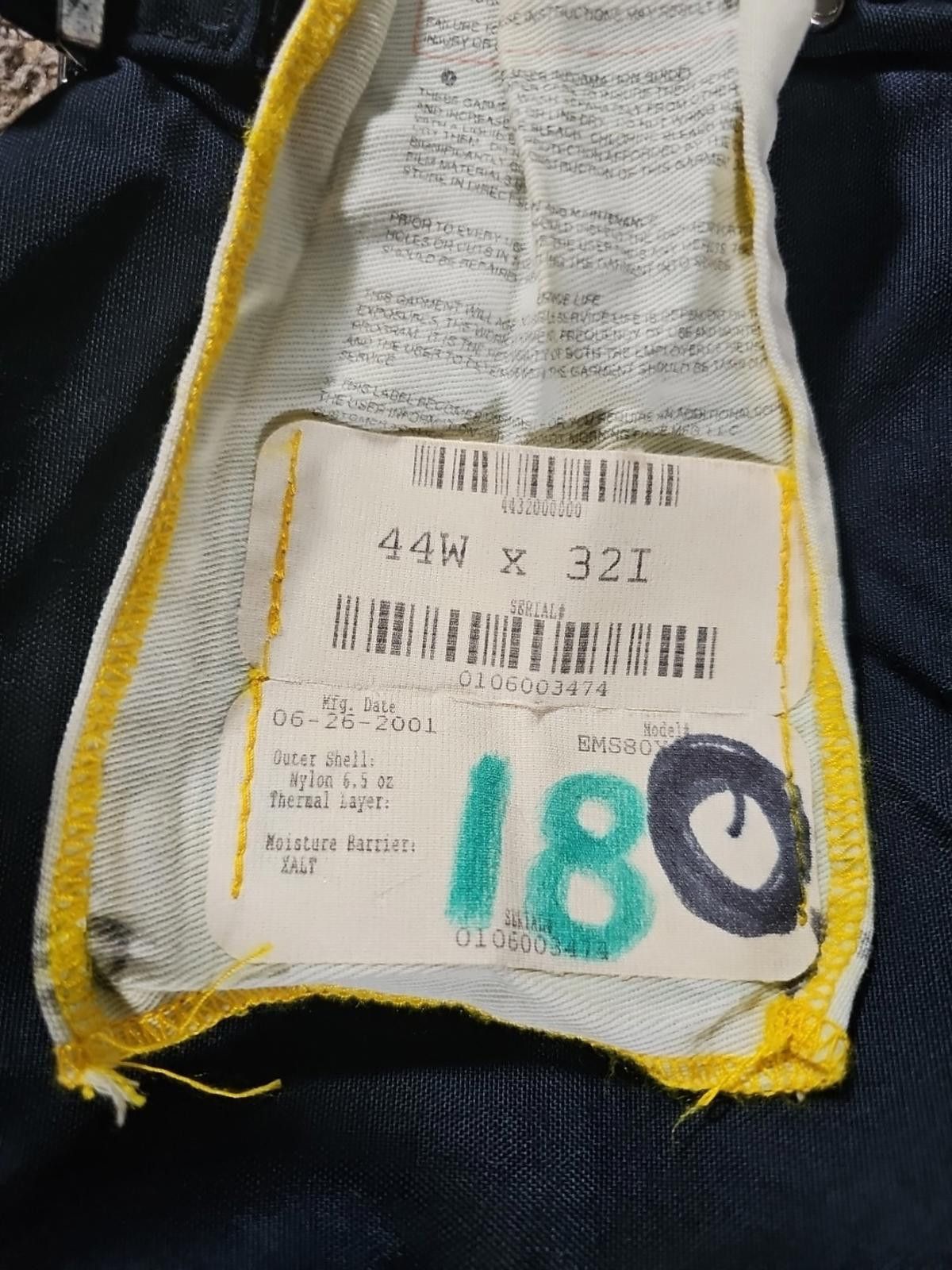 Other VINTAGE Morning Pride Firefighter Pants 44x32 Turnout Lined Size ONE SIZE - 2 Thumbnail