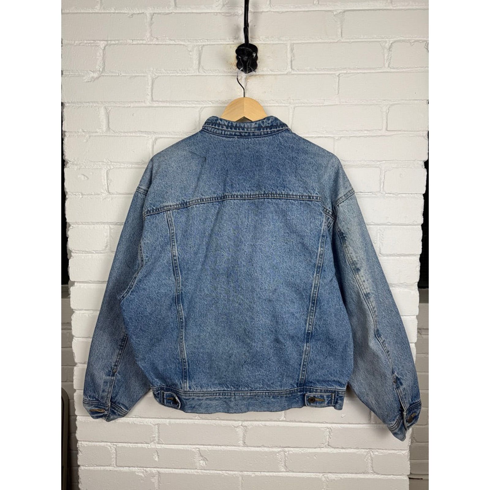 Vintage Vintage Gap Denim Lined Zip Up Hybrid Trucker Style Jacket L Size US L / EU 52-54 / 3 - 2 Thumbnail