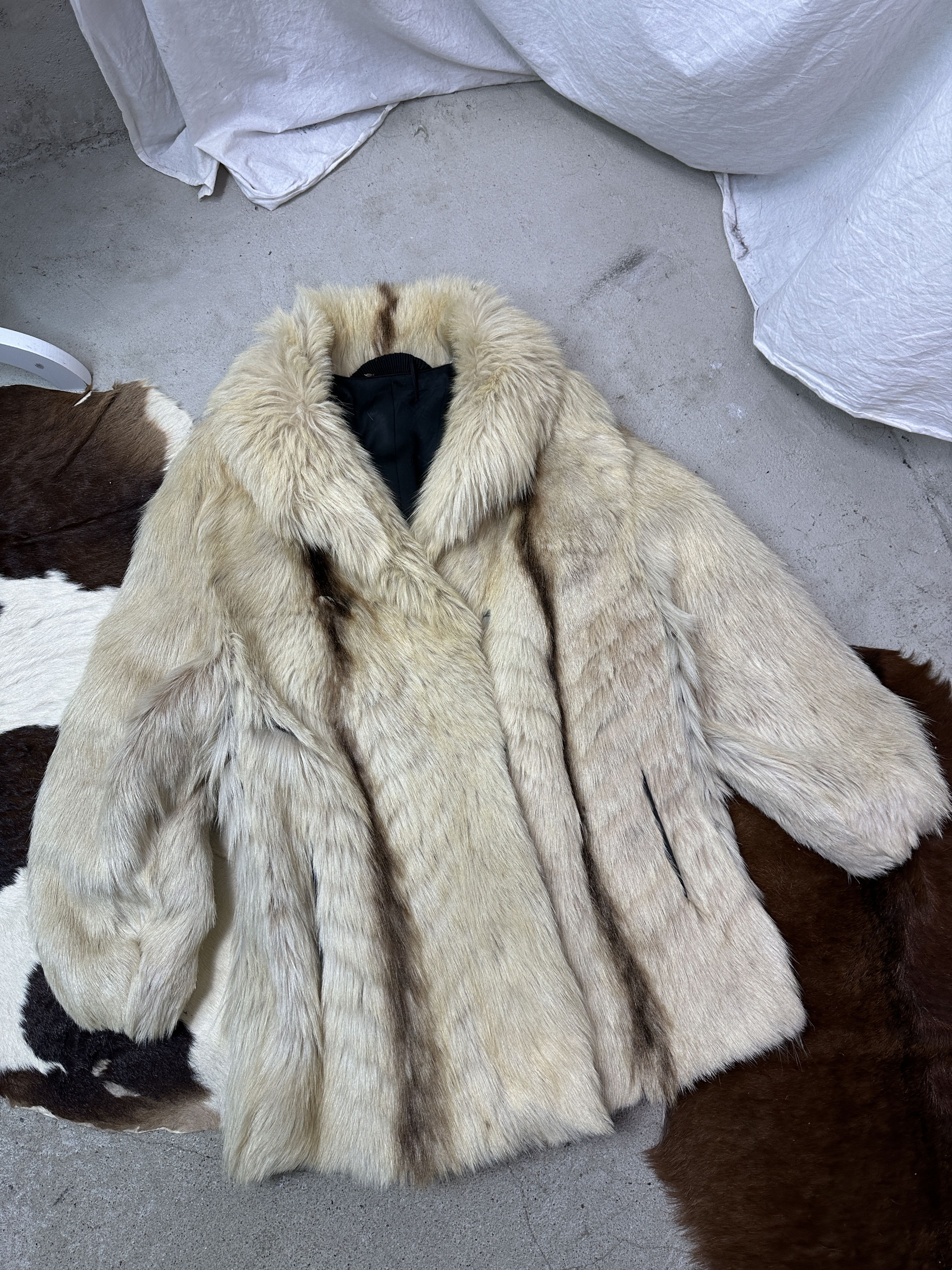 Vintage Vintage Old Money Classy Real Fur Coat 90s Size L / US 10 / IT 46 - 2 Thumbnail
