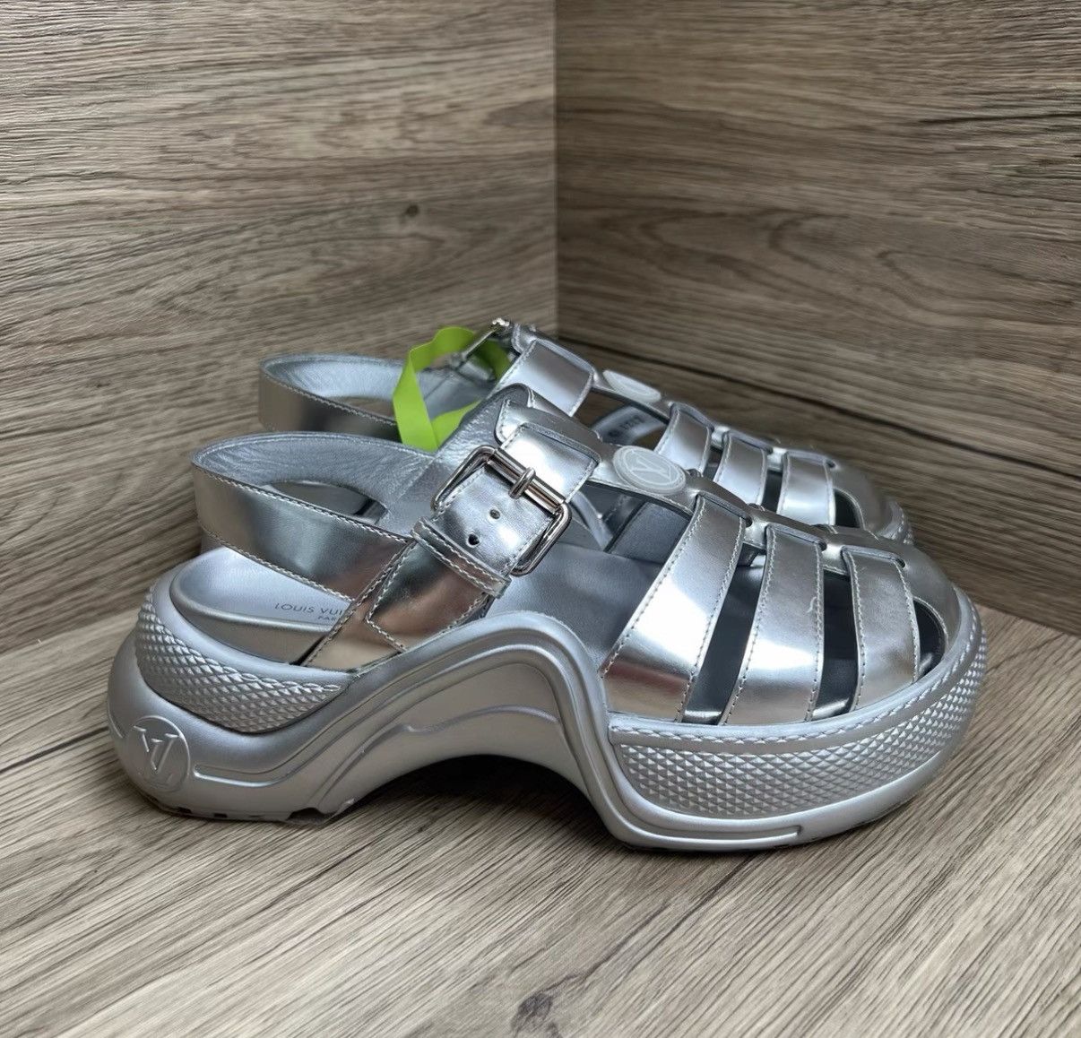 Louis Vuitton Louis Vuitton Archlight Line Silver Platform Sandals J41 Size US 6 / IT 36 - 3 Thumbnail