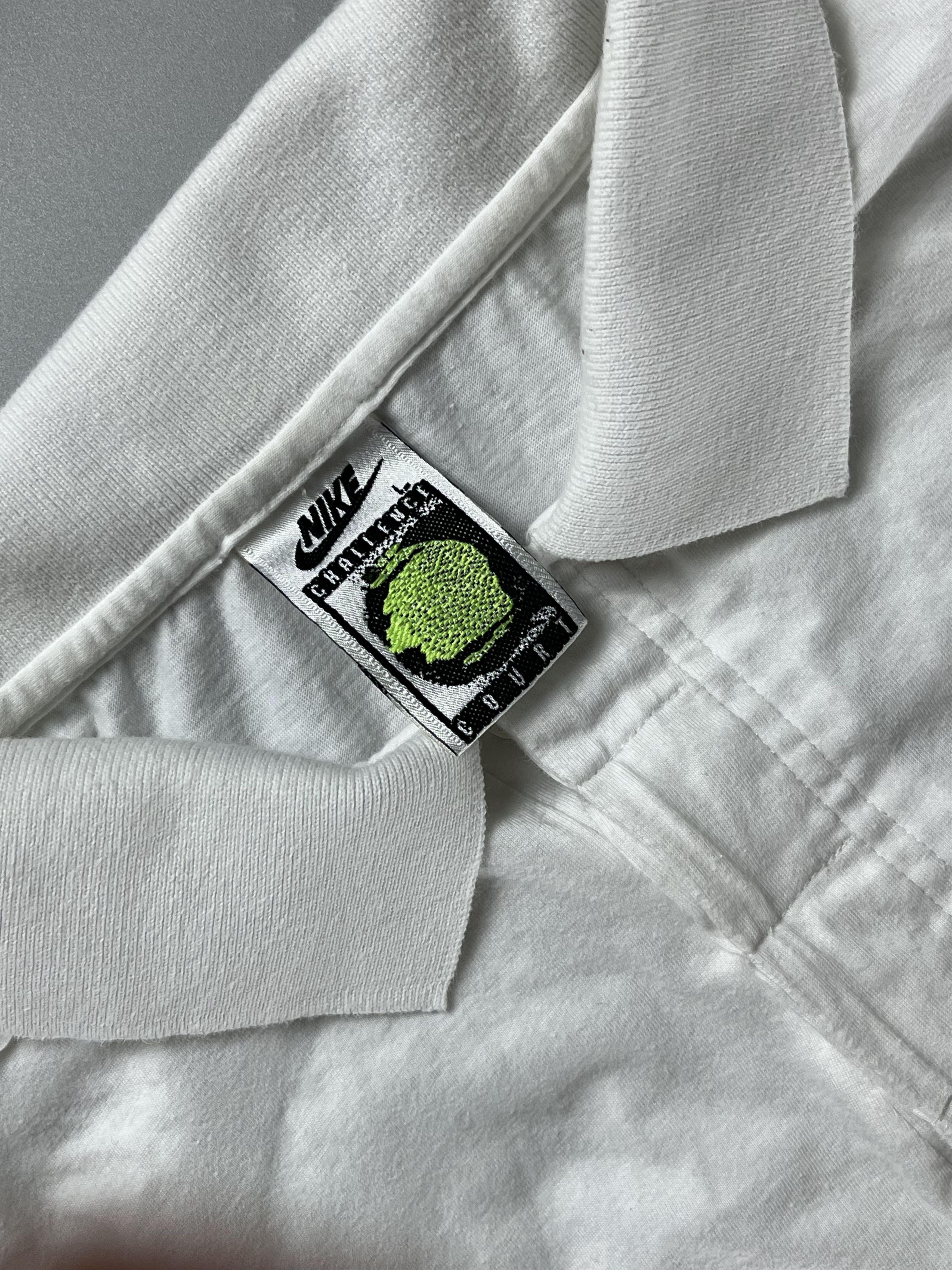 Nike RARE! Archival Nike Challenge Court 90s Polo Shirt Size US L / EU 52-54 / 3 - 3 Thumbnail