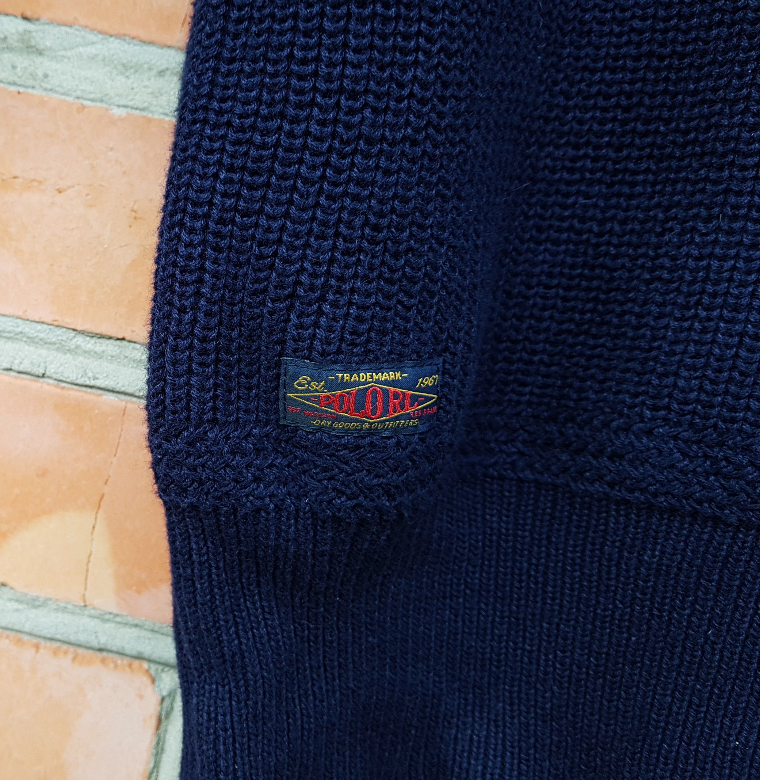 Polo Ralph Lauren Polo Ralph Lauren Cotton Knit Shawl Collar Pullover Size US S / EU 44-46 / 1 - 7 Thumbnail