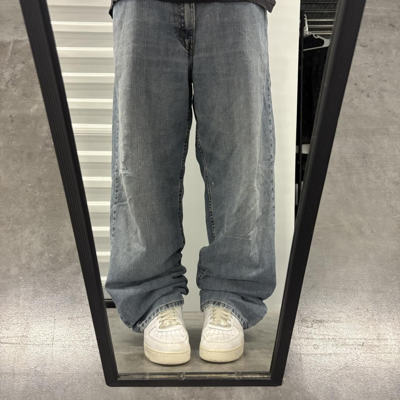 Vintage Crazy Vintage Y2K/2000s Super Baggy Skater Grunge Medium Blue Wash Denim Jeans! Size US 40 / EU 56 - 1 Thumbnail
