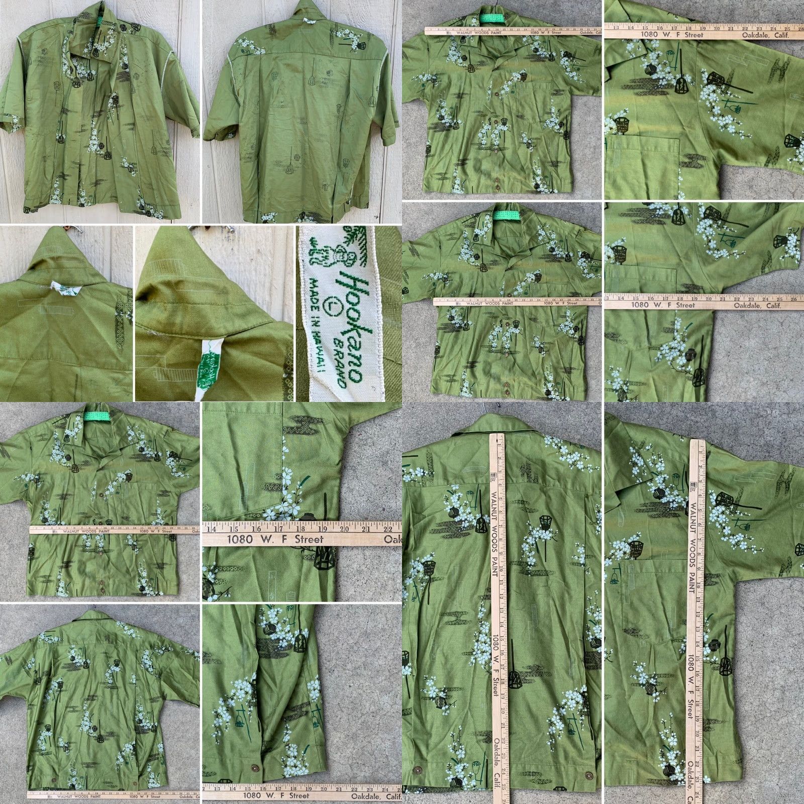 J Brand VINTAGE Hookano Brand made in Hawaii shirt Hawaiian asian tiki aloha size L Size US L / EU 52-54 / 3 - 8 Thumbnail