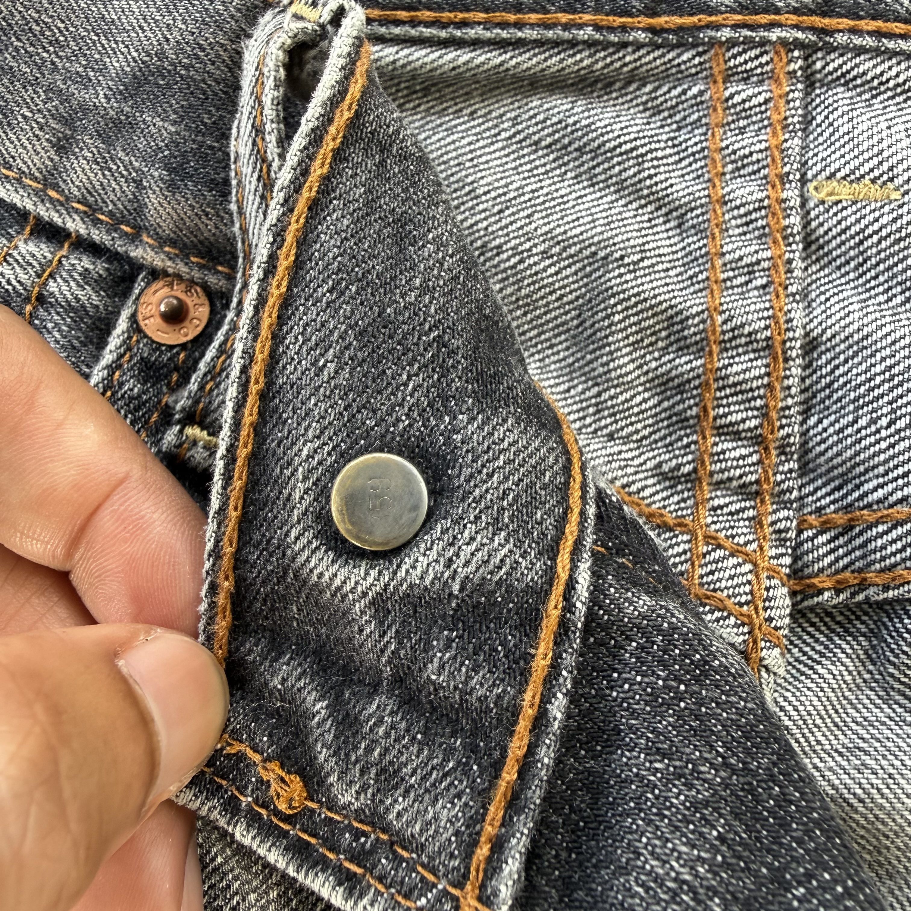 Levi's Vintage Clothing W32x29 Vintage Levi's 503 Faded Black Denim Jean Pants Size US 32 / EU 48 - 7 Thumbnail