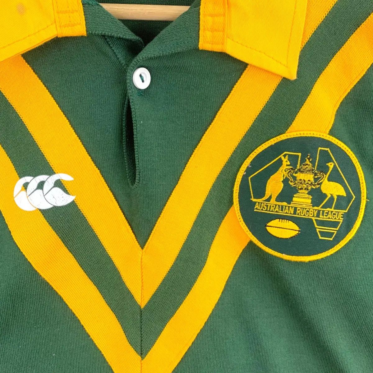 Canterbury of New Zealand Vintage 90’ CANTERBURY THE WALLABIES Rugby Union Jersey Size US M / EU 48-50 / 2 - 3 Thumbnail