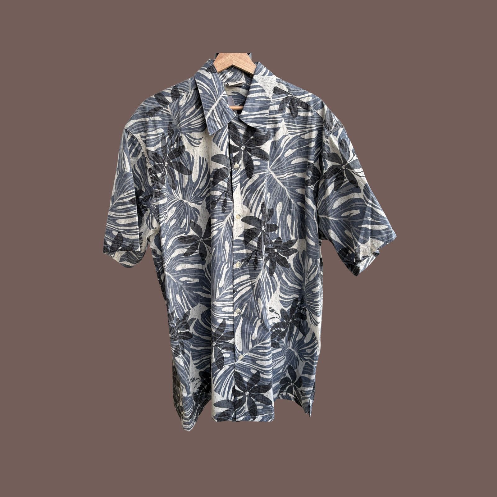 Vintage VTG Hawaiian Shirt | Go Barefoot Blue Floral | Aloha Core Size US XXL / EU 58 / 5 - 1 Thumbnail