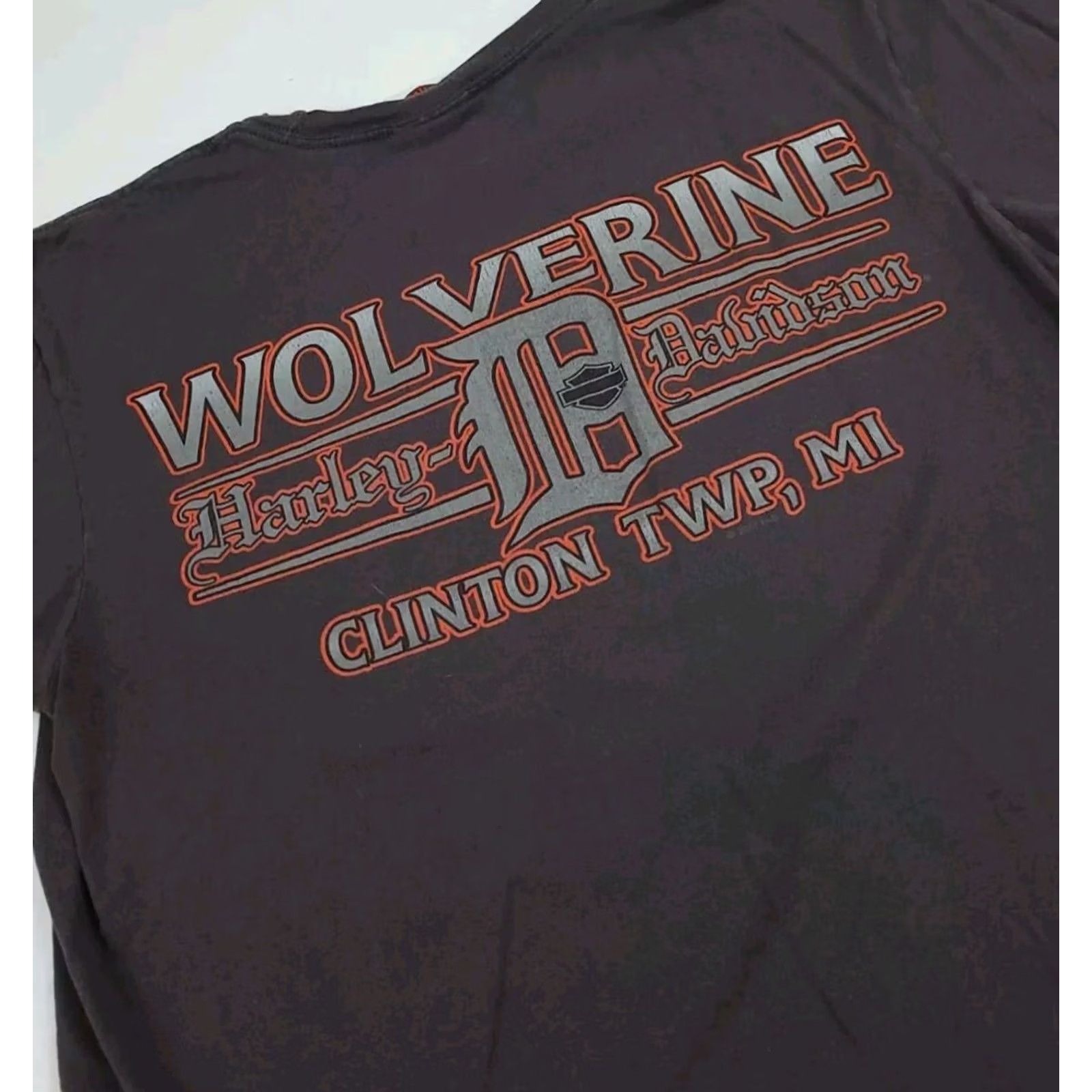 Harley Davidson VINTAGE Harley-Davidson Pocket T Shirt Wolverine Michigan Gray Mens Small Short Sleeve Crew Neck Bike Motorcycle 2017 Size US S / EU 44-46 / 1 - 4 Thumbnail