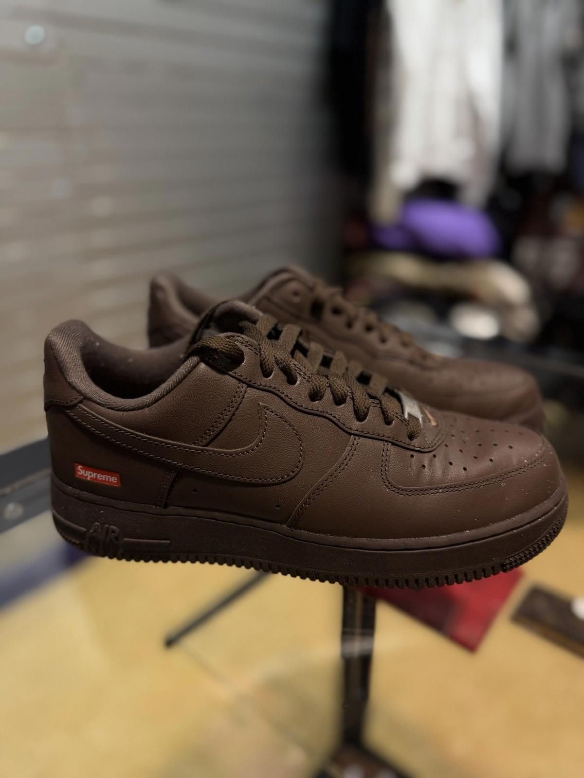 Nike Size 8- Nike Air Force 1 Low x Supreme Baroque Brown 2023 Size US 8 / EU 41 - 5 Thumbnail