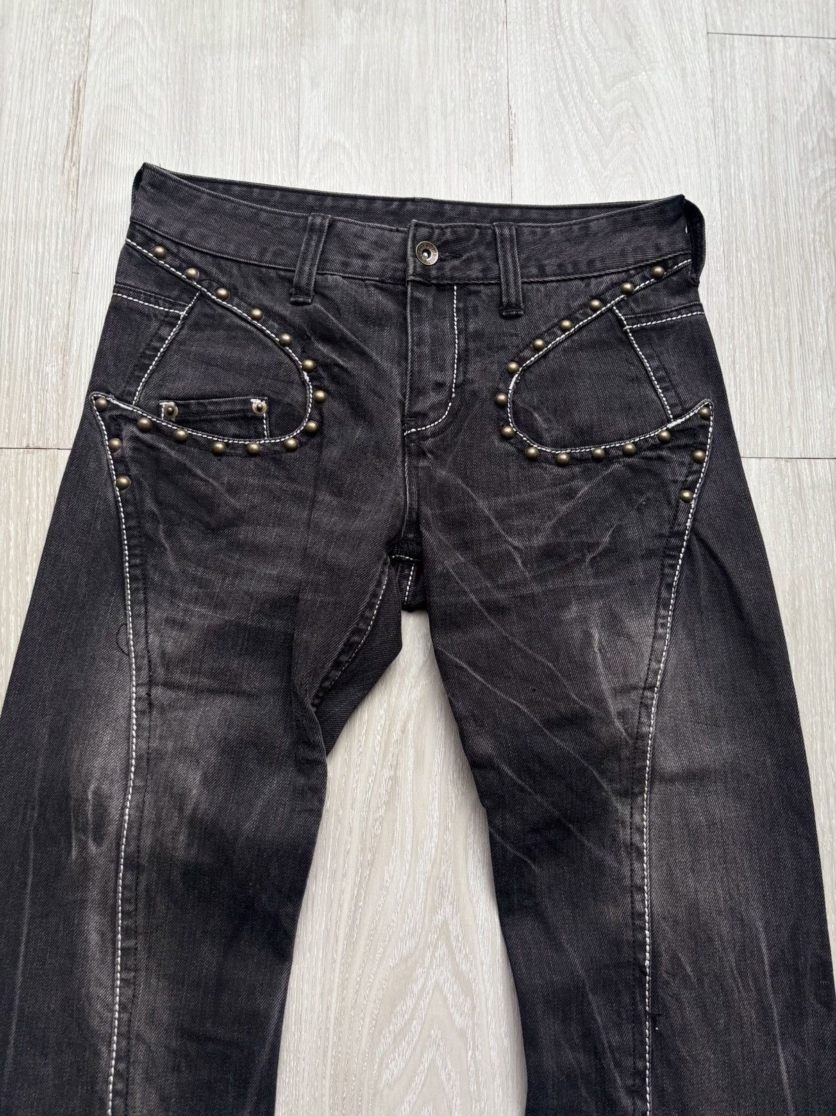 semanticdesign Studded Flare jeans Size US 27 - 2 Thumbnail