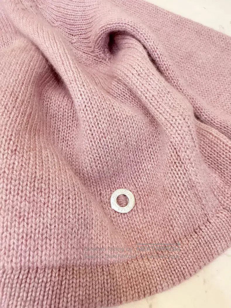 Hermes Hermes All cashmere pink cardigan sweater Size XXS / US 00 / IT 34 - 5 Thumbnail