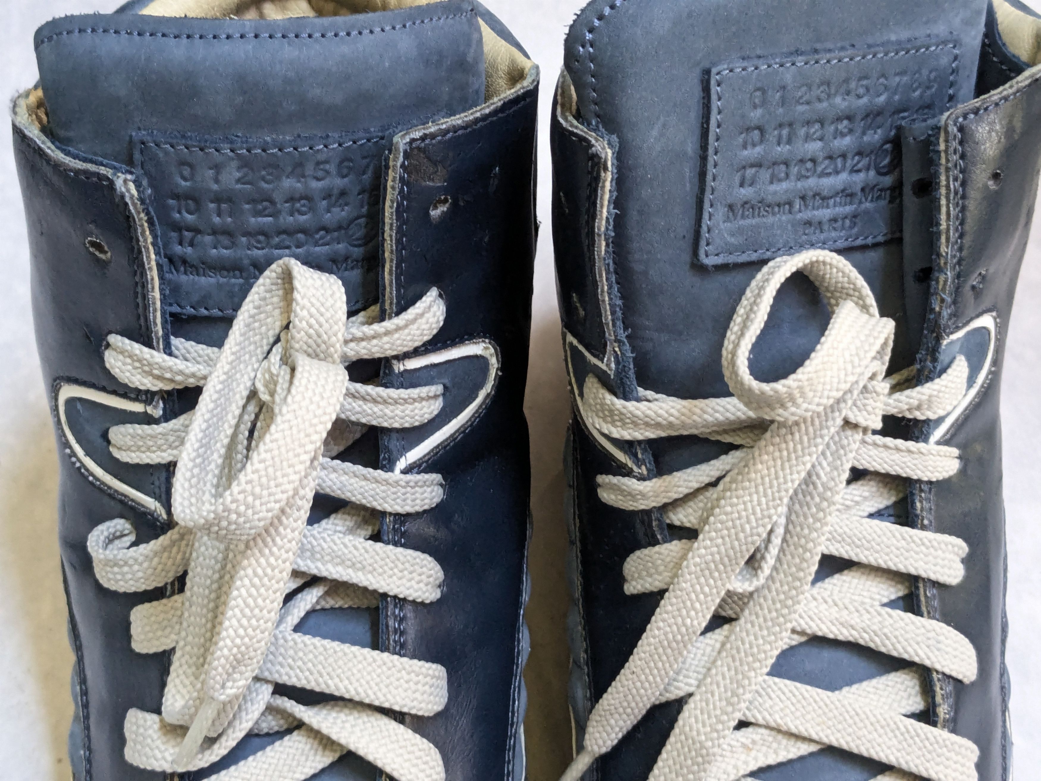 Maison Margiela Maison Margiela High Top Sneakers Blue 12 45 Leather Gum Size US 12 / EU 45 - 6 Thumbnail