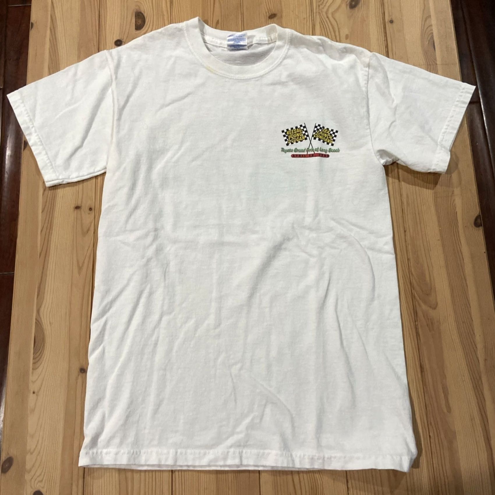 Gildan Gildan Grand Prix Long Beach T Shirt Men S White 2000s Auto racing Cotton Short Sleeve Crew Neck Graphic Print 34th annual Size US S / EU 44-46 / 1 - 3 Thumbnail