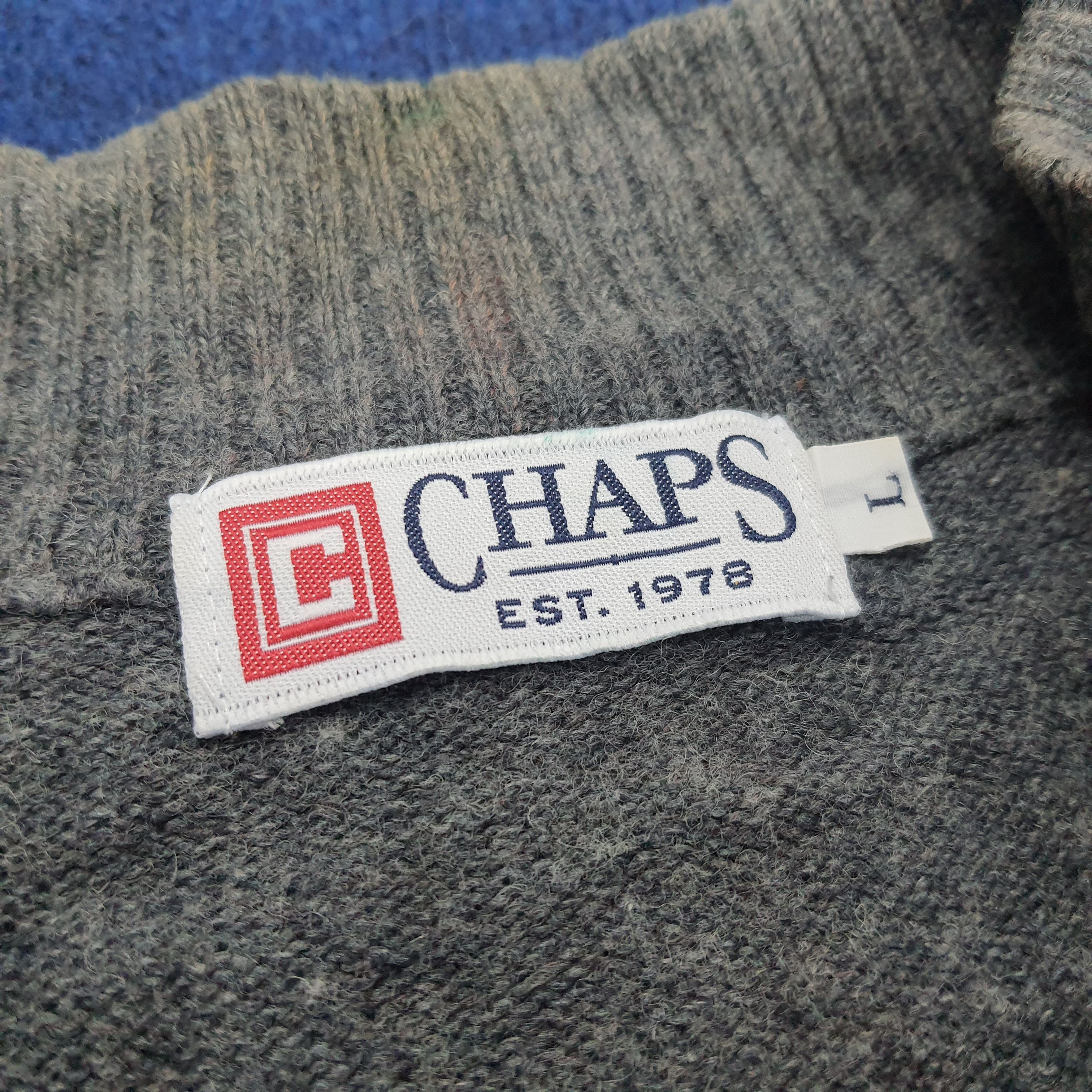 Chaps Ralph Lauren × Vintage Vintage Chaps Ralph Lauren Half Zipper Sweatshirt Size US XXL / EU 58 / 5 - 5 Thumbnail