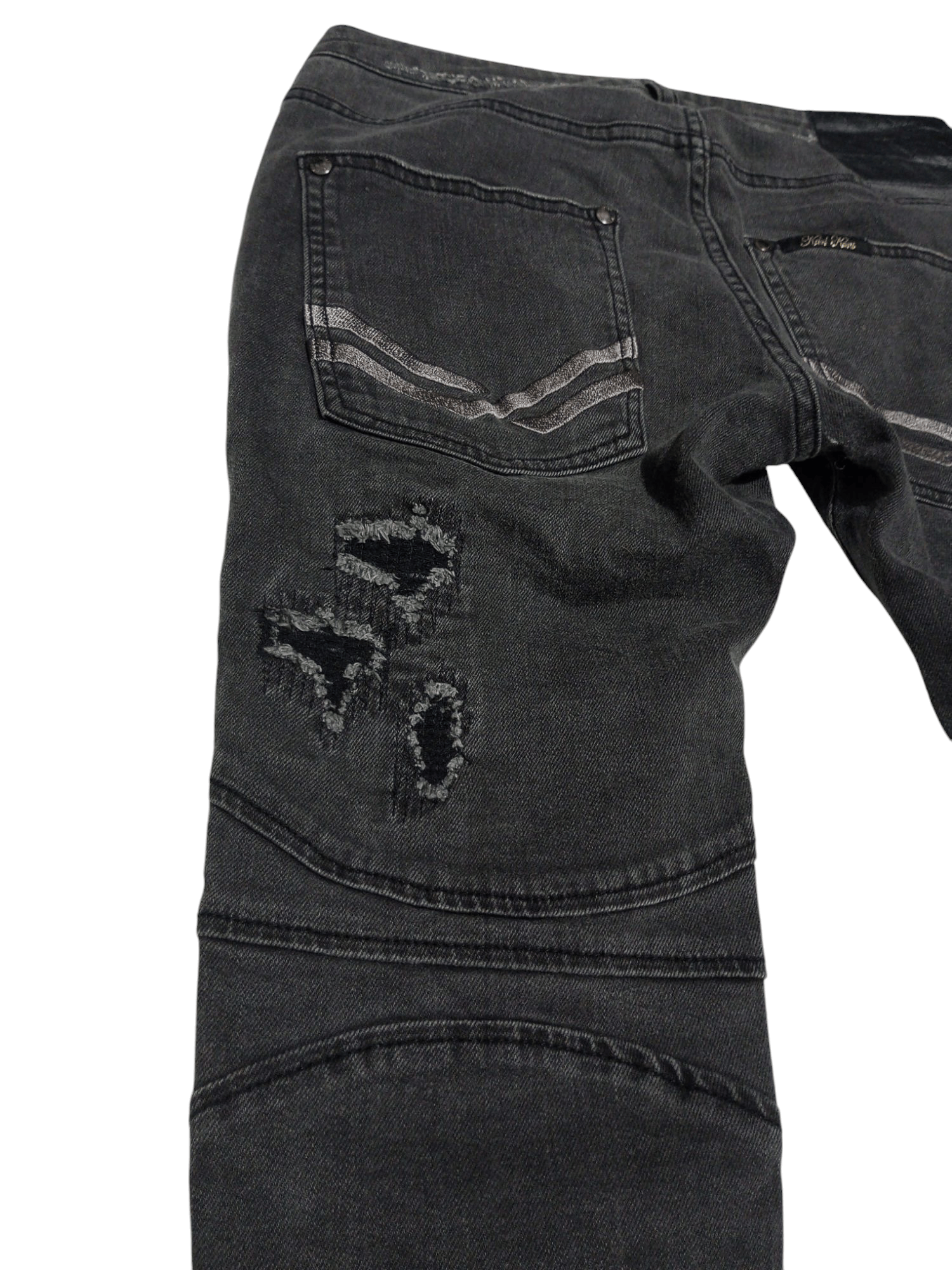 Karl Kani Vintage Karl kani distressed denim Size US 29 - 7 Thumbnail
