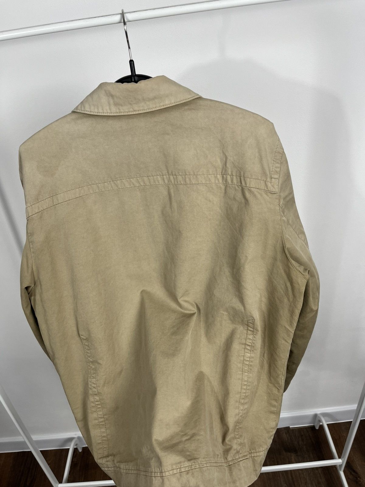Hugo Boss Vintage Hugo Boss Beige Cotton Zip Up Jacket Size L Size US L / EU 52-54 / 3 - 17 Thumbnail