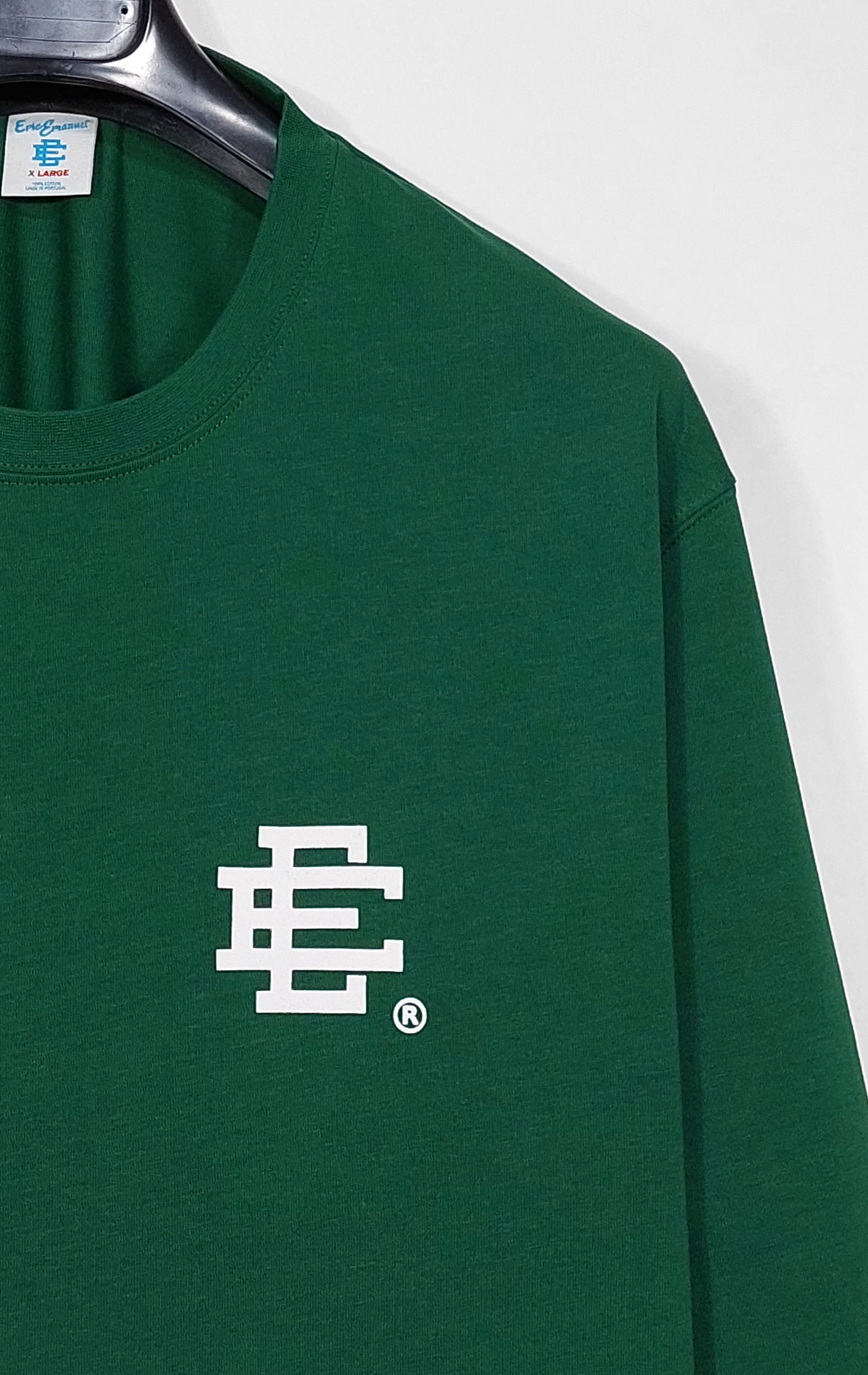 Eric Emanuel EE long sleeve tshirt - green / white XL Size US XL / EU 56 / 4 - 5 Thumbnail