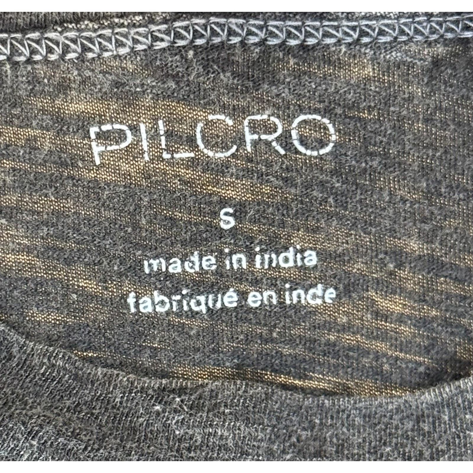 Anthropologie Pilcro Womens S Black Long Sleeve Raw Edge Detail Fitted Top Size S / US 4 / IT 40 - 3 Thumbnail