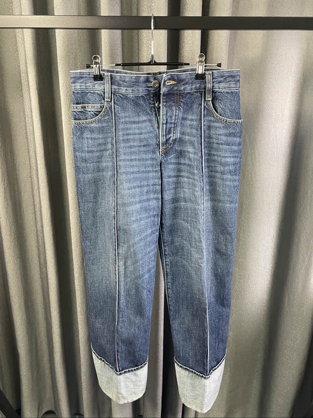 Bottega Veneta Bottega Veneta Cuffed Denim Jeans Size 34 Size 24" / US 00 / IT 34 - 1 Thumbnail