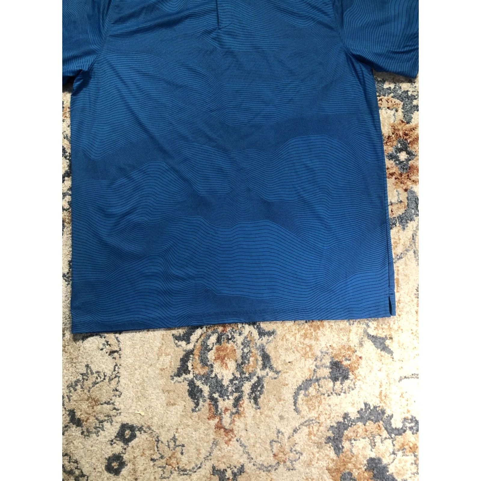 Under Armour Under Armour HeatGear Polo Shirt Mens XL Blue Stripe Short Sleeve Golf Shirt Size US XL / EU 56 / 4 - 5 Thumbnail