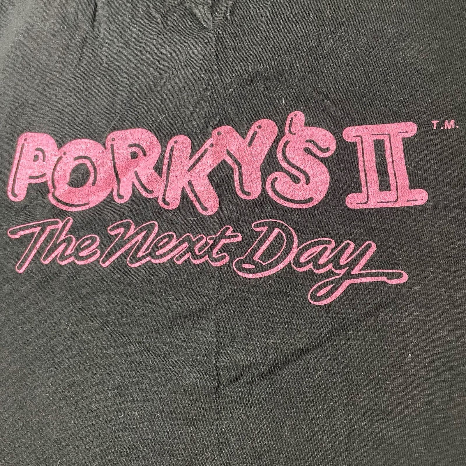 Vintage 1983 Porkys 2 The Next Day Promo T-Shirt Single Stitch Large Size US L / EU 52-54 / 3 - 5 Thumbnail