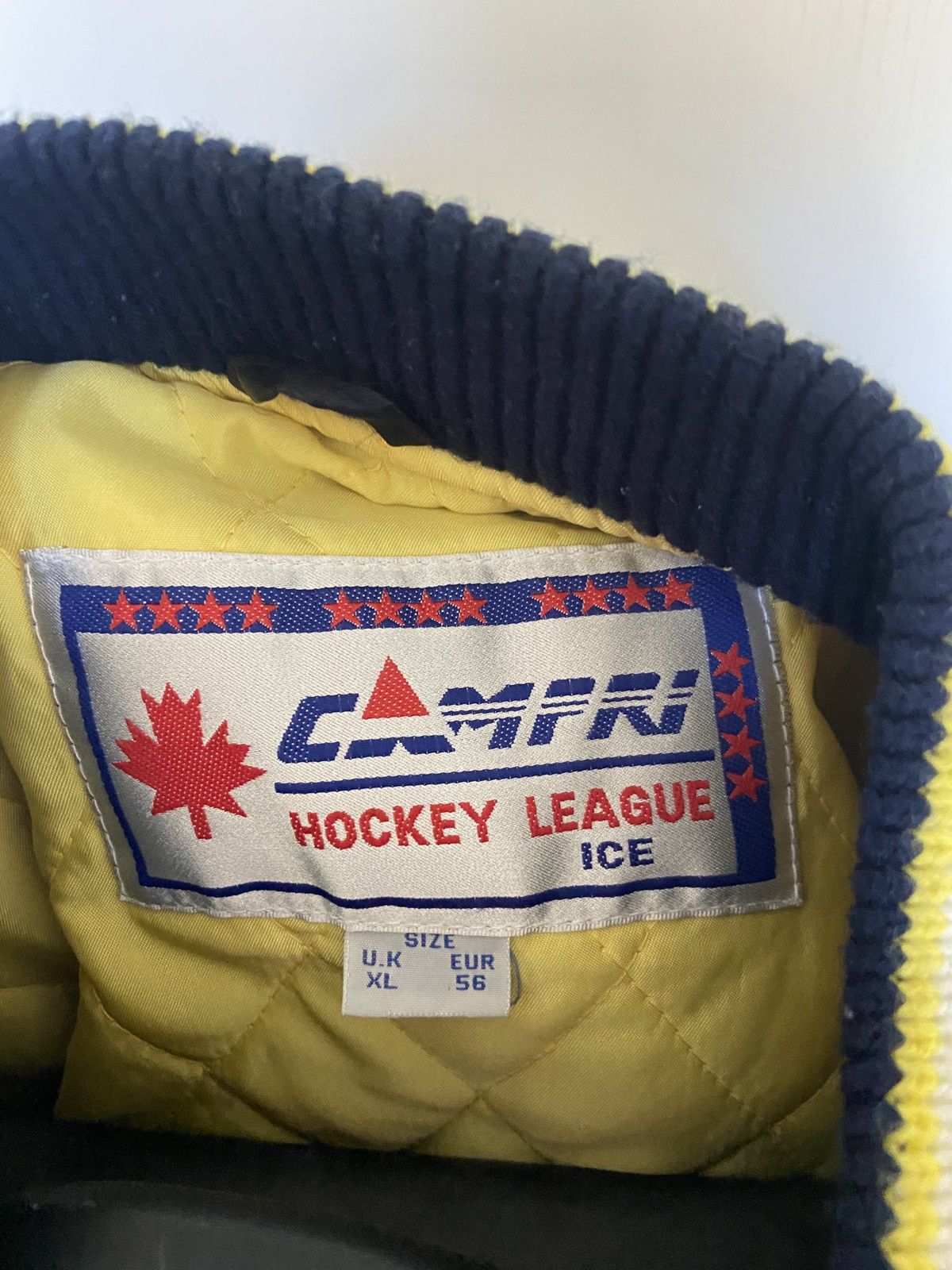 NHL × Vintage Campri Bomber NHL International Hockey League 90s Size US XL / EU 56 / 4 - 4 Thumbnail