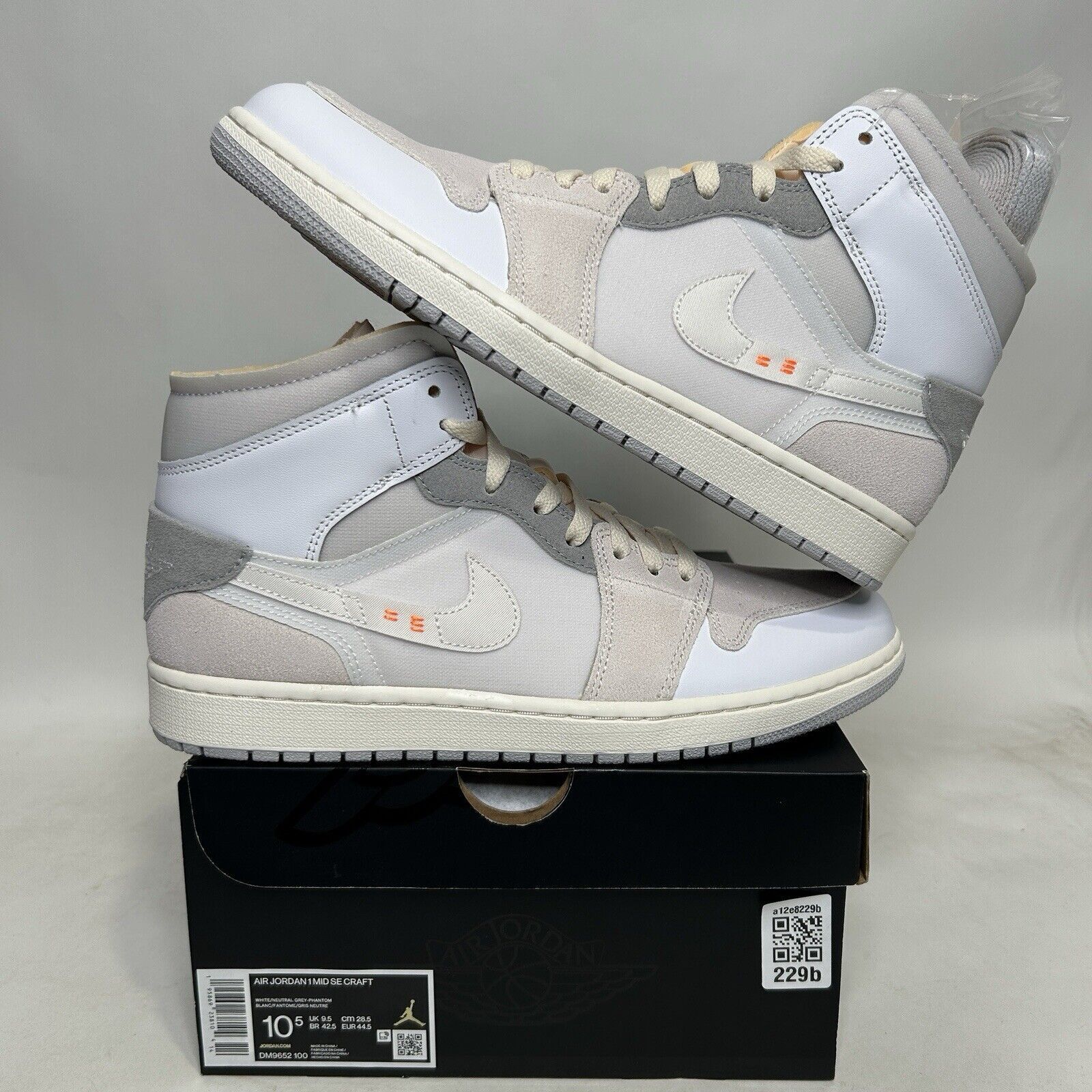 Jordan Brand Nike Shoes Air Jordan 1 Mid SE Craft "Inside Out" 2024 Size US 10.5 / EU 43-44 - 1 Thumbnail