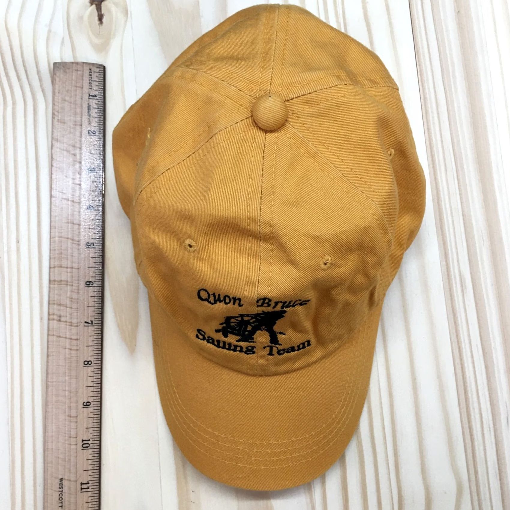 Logo 7 Baseball Cap Quon Bruce Sailing Team Gold OS Adjustable Embroidered Logo Mens Size ONE SIZE - 3 Thumbnail