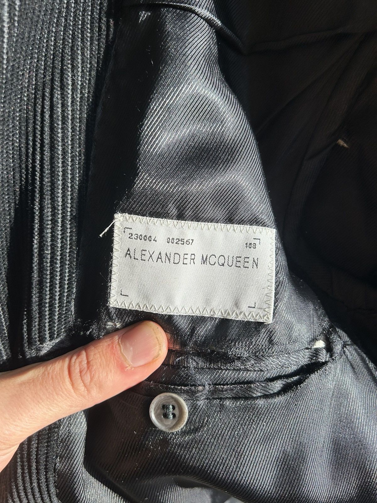 Alexander McQueen Black Corduroy Jacket Size US M / EU 48-50 / 2 - 9 Thumbnail