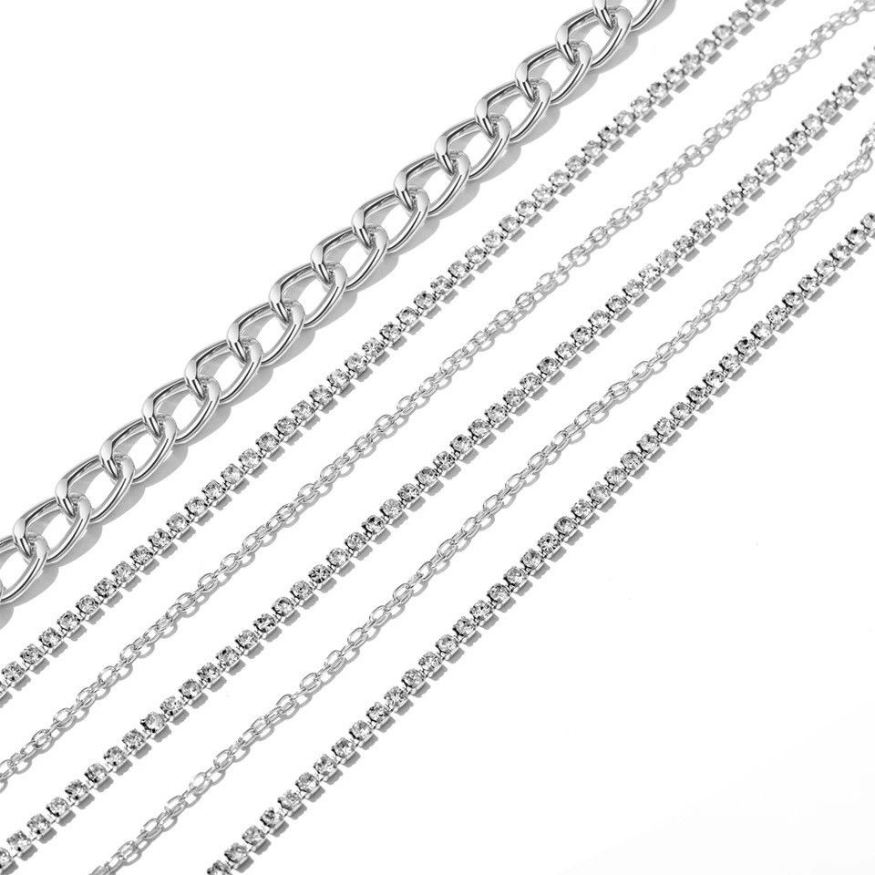 Jewelry Sexy Waist Chain Crystal Body Chain Size ONE SIZE - 2 Thumbnail