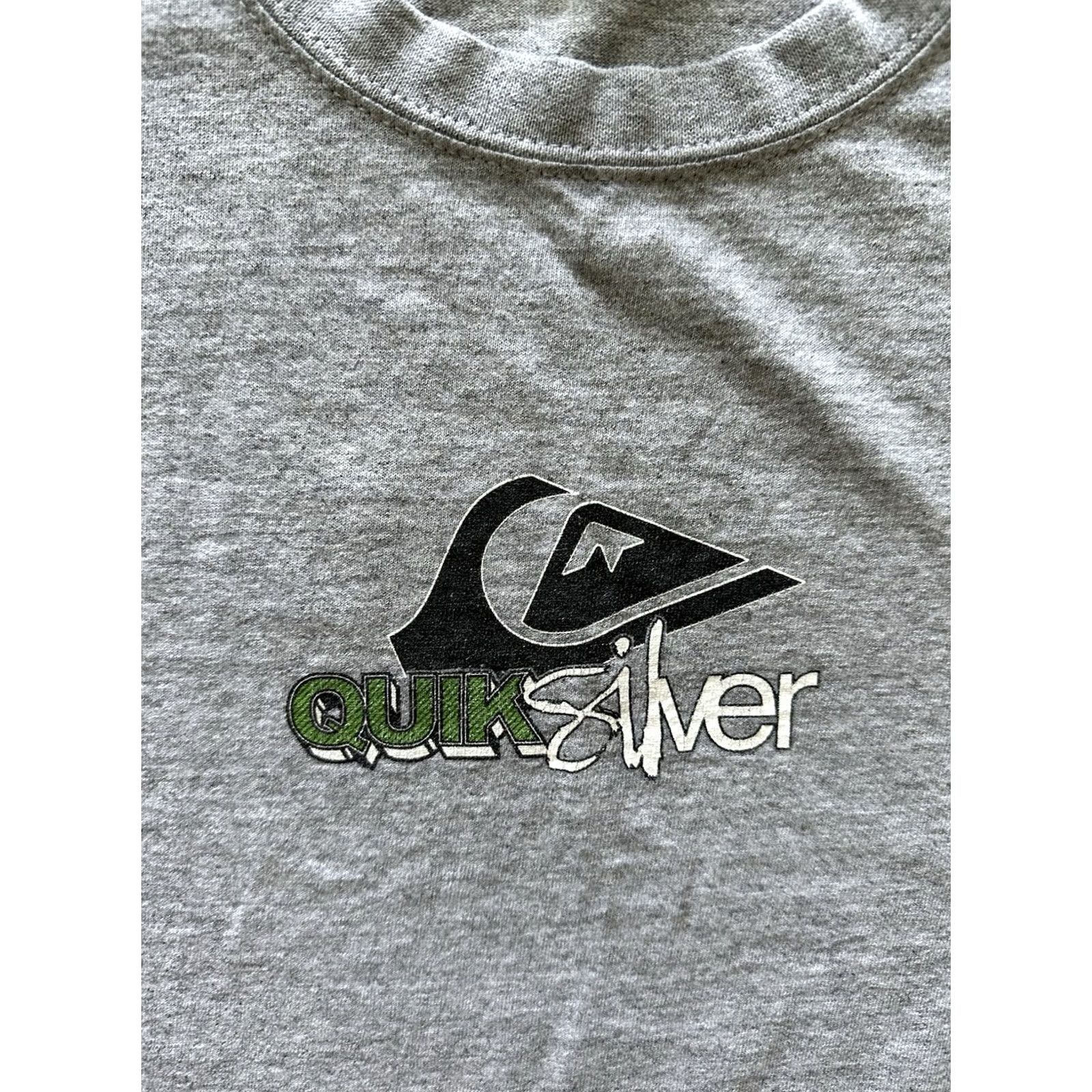 Quiksilver VINTAGE Quiksilver Shirt Mens M Gray Surf Skate Snowboard Short Sleeve 90s RARE Size US M / EU 48-50 / 2 - 4 Thumbnail