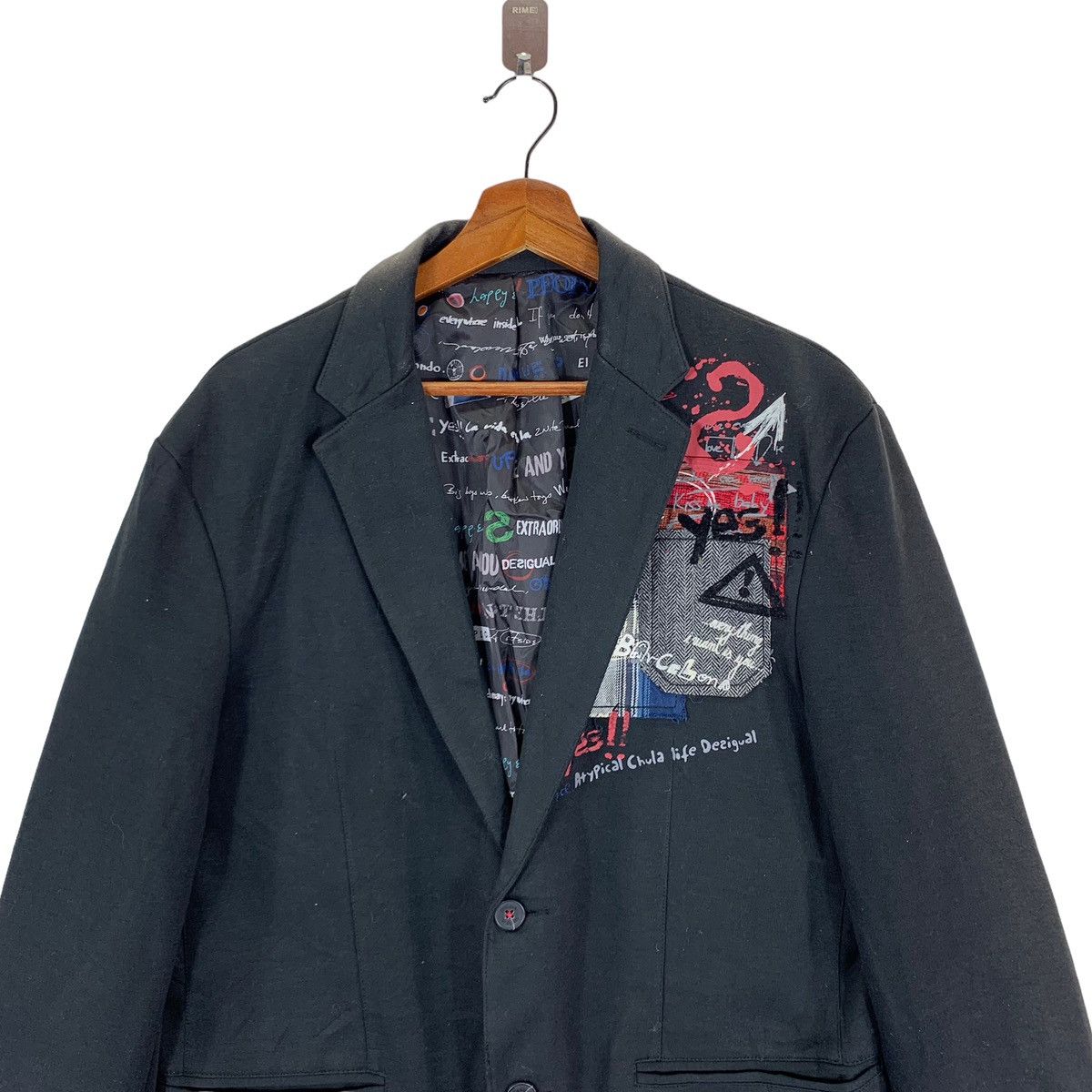 Designer × Desigual VINTAGE DESIGNER DESIGUAL PUNK GOTHIC COAT Size US L / EU 52-54 / 3 - 2 Thumbnail