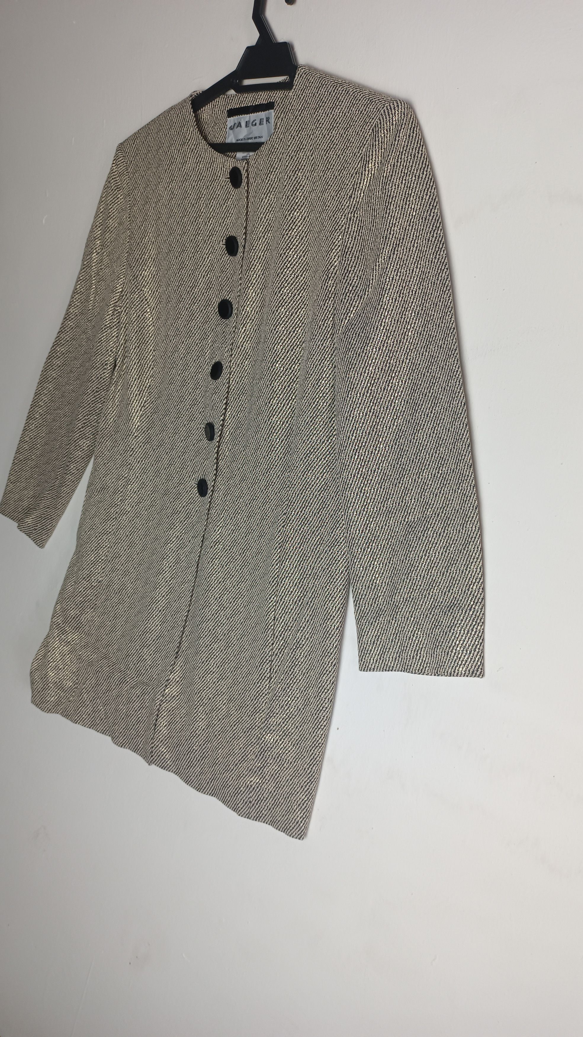 Designer × Jaeger × Vintage Vintage🔥 JAEGER Women LONG JACKET Size S / US 4 / IT 40 - 4 Thumbnail