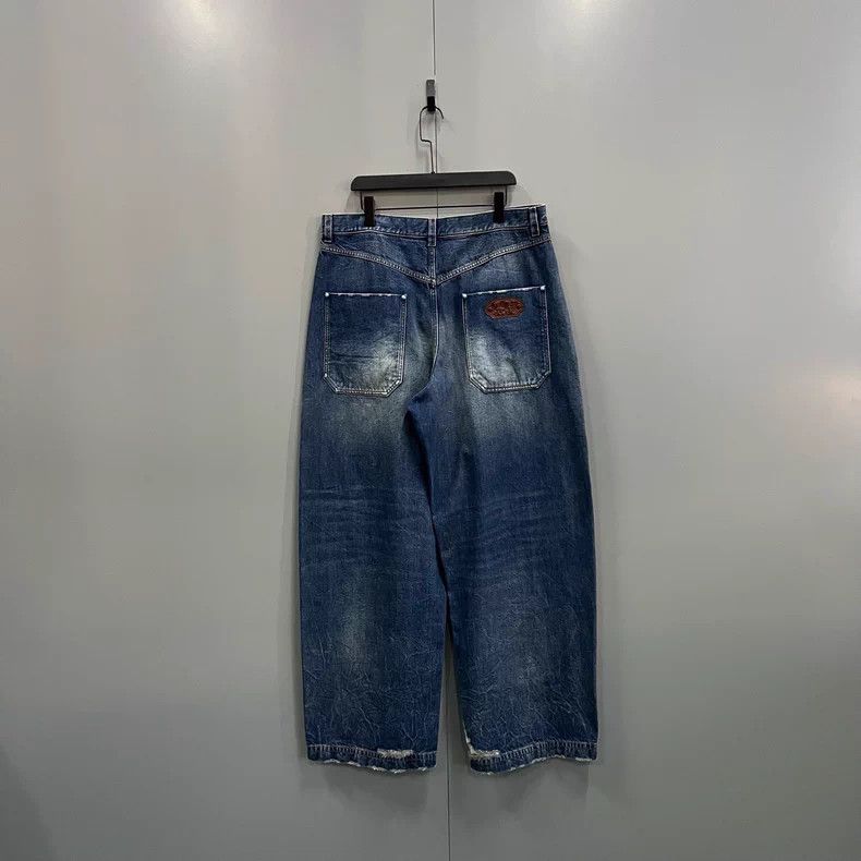 Louis Vuitton Louis Vuitton 24 Fall/Winter Washed Broken Denim Straight Size US 36 / EU 52 - 2 Thumbnail