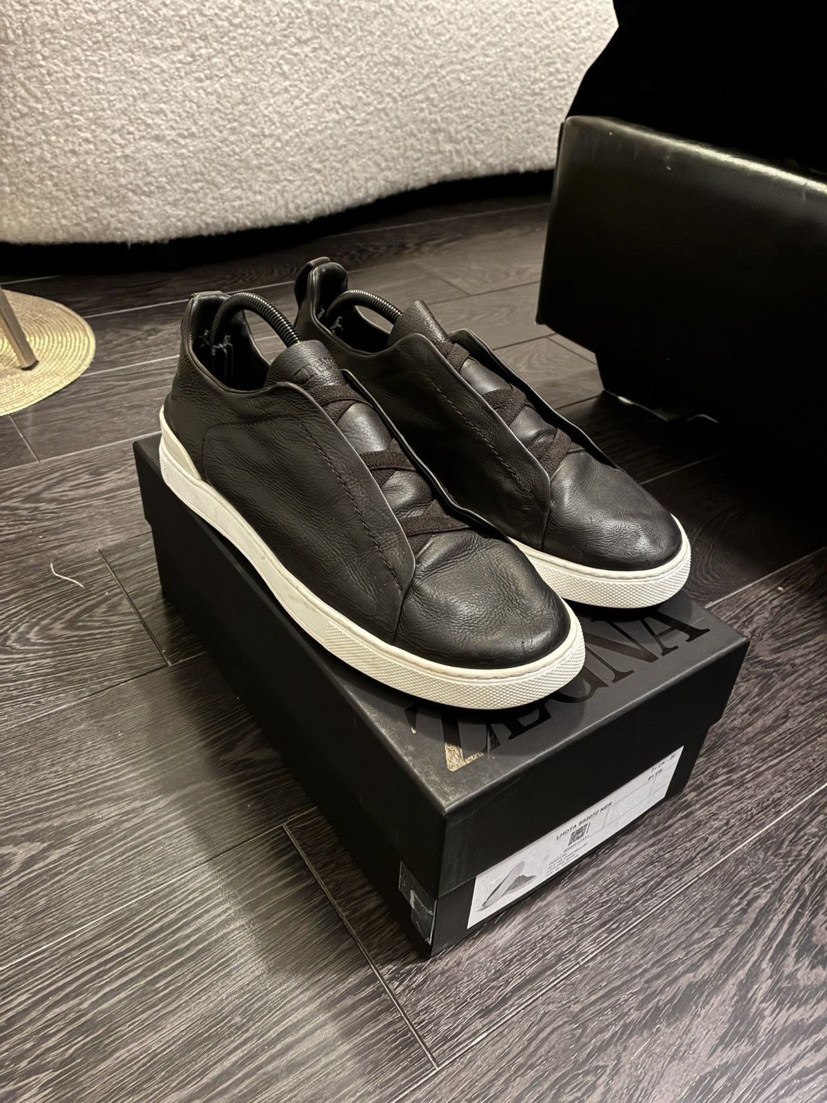 Ermenegildo Zegna Zegna brown second skin triple stitch uk 9.5 eu 43.5 Size US 10.5 / EU 43-44 - 1 Thumbnail
