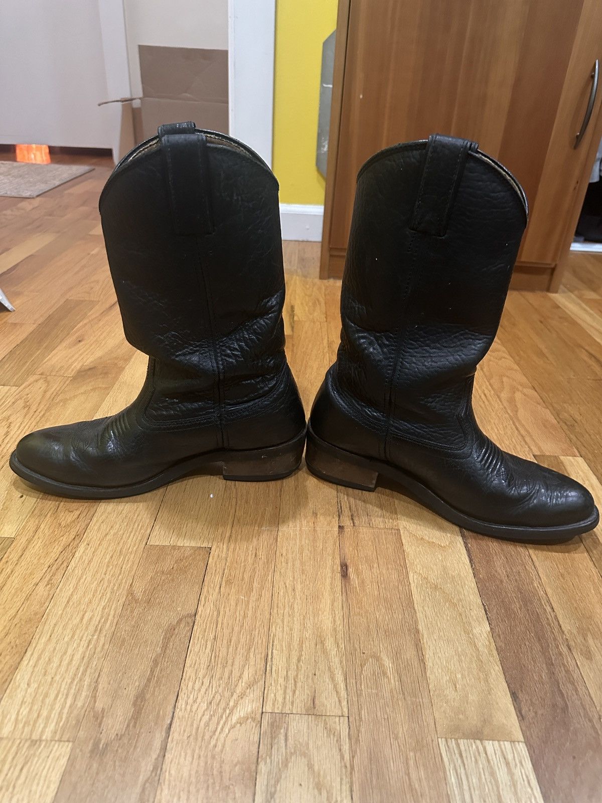 Harley Davidson Harley Davidson Black Leather Boots with Metal Emblem Size US 9 / EU 42 - 4 Thumbnail