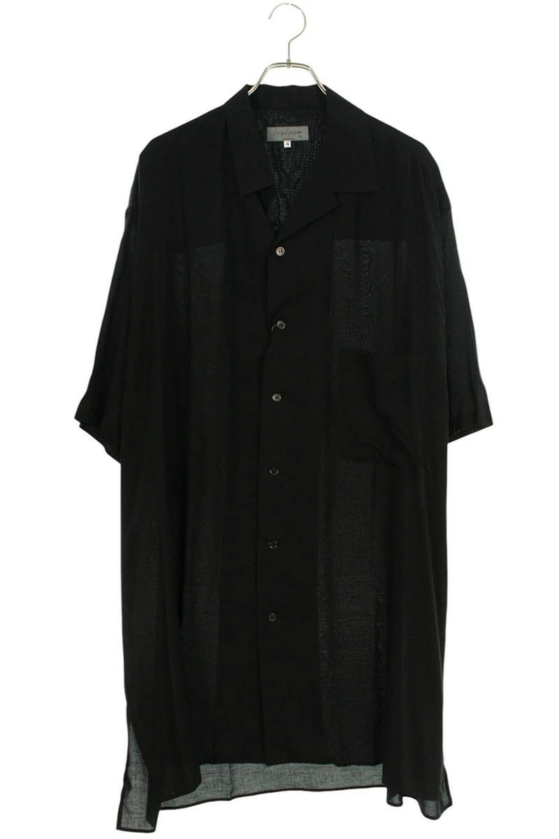 Yohji Yamamoto POUR HOMME 21AW open collar shirts HX-B09-201 Size US XL / EU 56 / 4 - 1 Thumbnail