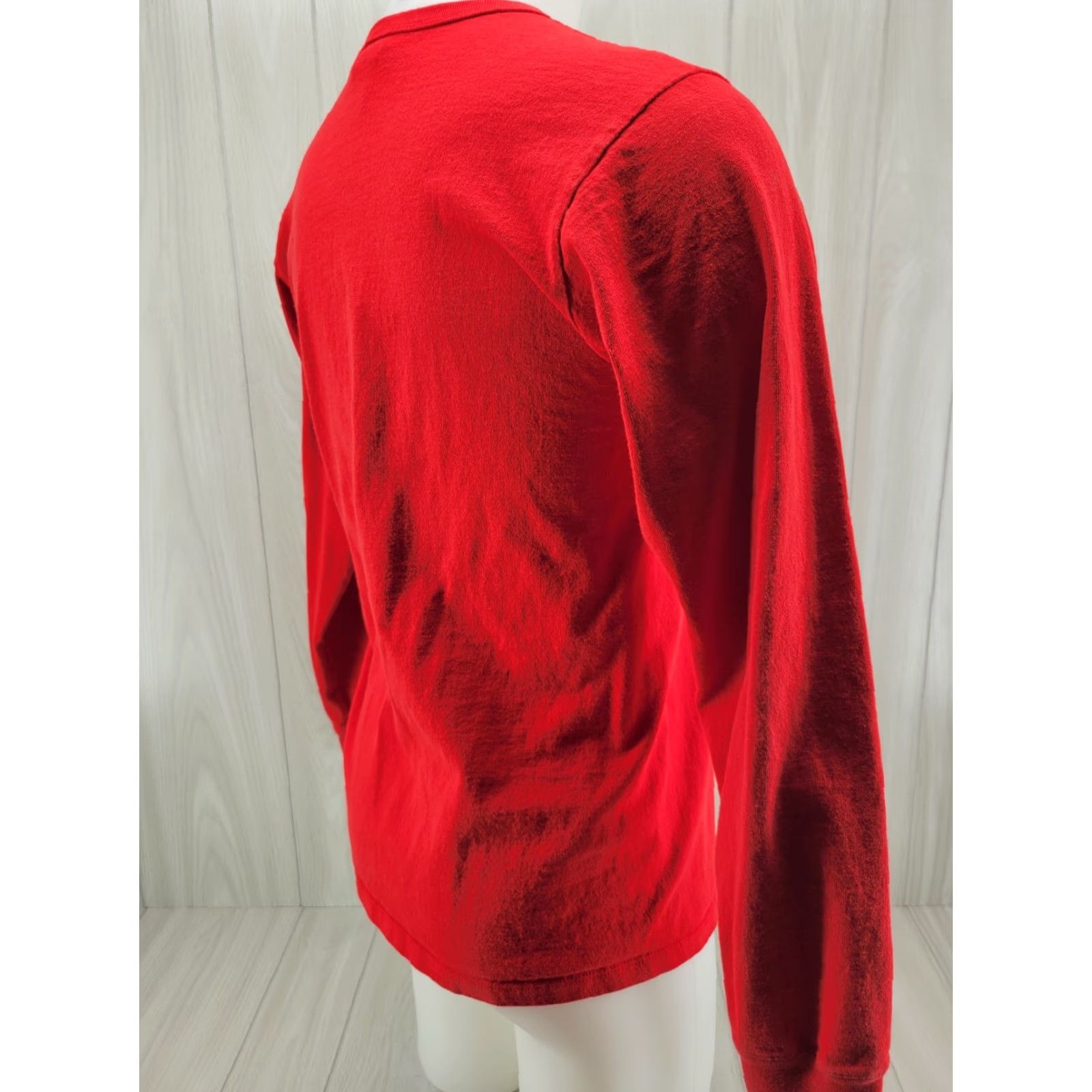 Champion VINTAGE Champion Long Sleeve Tee T-Shirt Red Cotton Men's Medium Big C Logo Shirt Womens? No correct gender: Men's Size US M / EU 48-50 / 2 - 7 Thumbnail