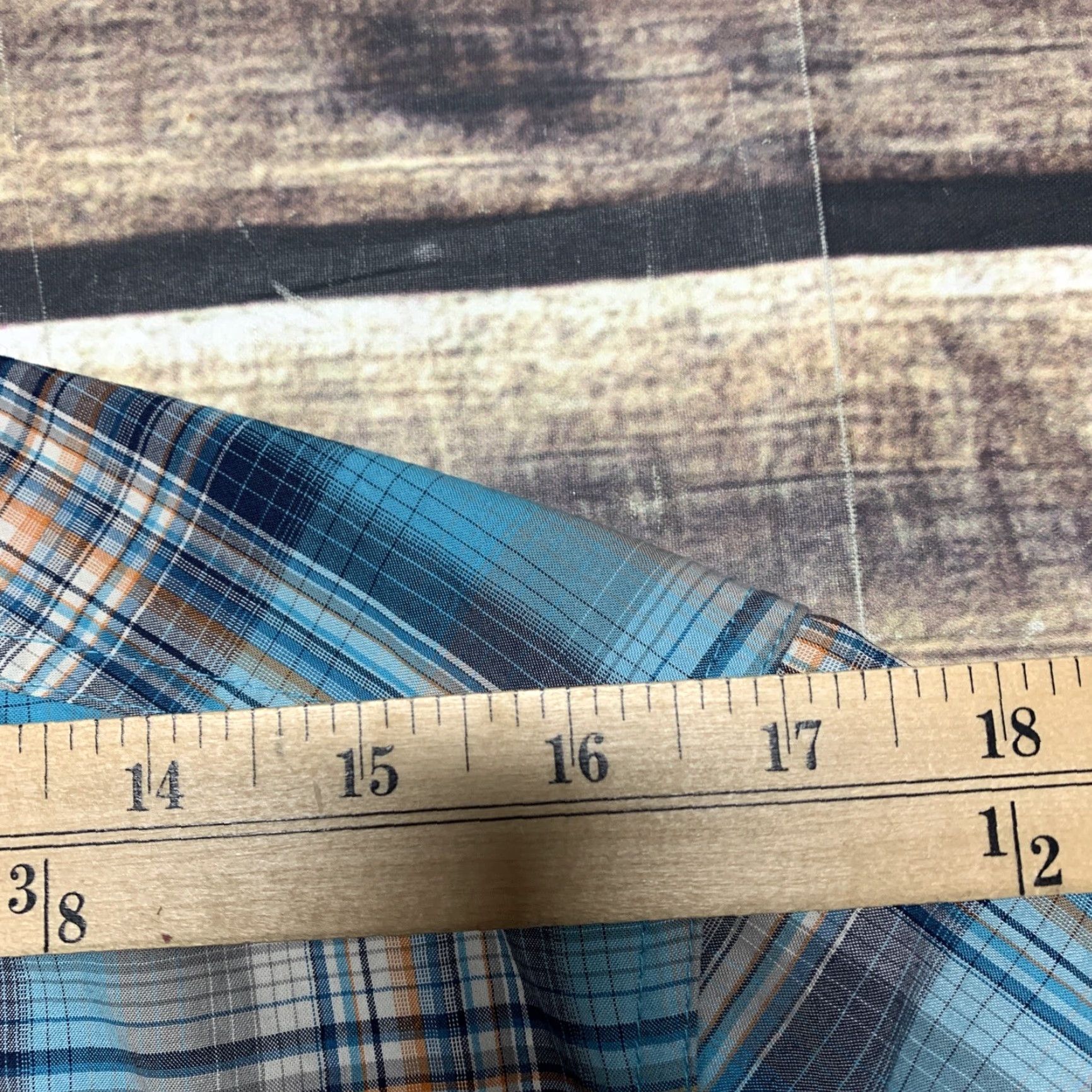 Vintage Ruff Hewn Mens Shirt Short Sleeve Small Blue Teal Plaid Western Button-Down Shirt Size US S / EU 44-46 / 1 - 5 Thumbnail