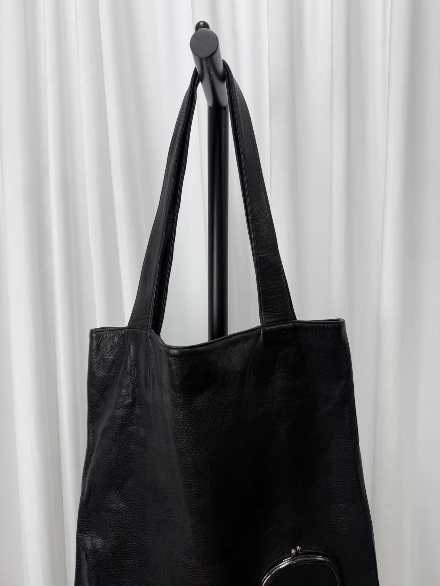 Yohji Yamamoto Yohji Yamamoto Discord Gold Frame Leather Bag K20 Size ONE SIZE - 4 Thumbnail