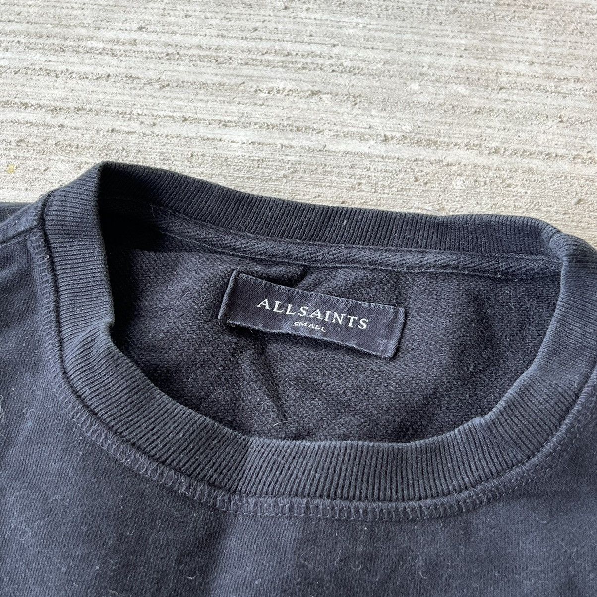 Allsaints Allsaints Vintage Black Small Logo Longsleeve Sweatshirt Size US S / EU 44-46 / 1 - 4 Thumbnail