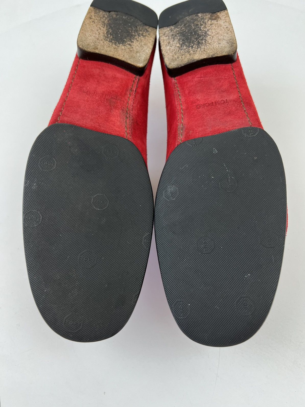 Tom Ford TOM FORD Loafers Suede Shoes Woven Strap Red Men’s Size US 8 / EU 41 - 17 Thumbnail