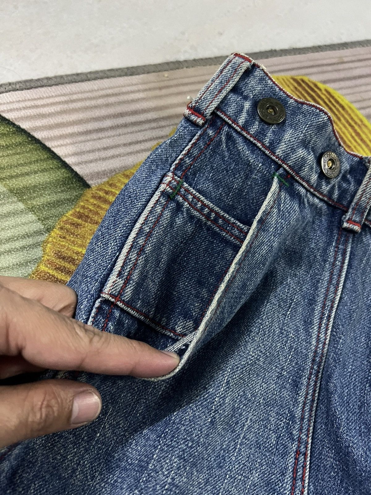 Casey Casey × Vintage × Wrangler 💥Baggy💥Vintage 80’s Casey Jones CJO X Wrangler Very Rare Size US 28 / EU 44 - 15 Thumbnail