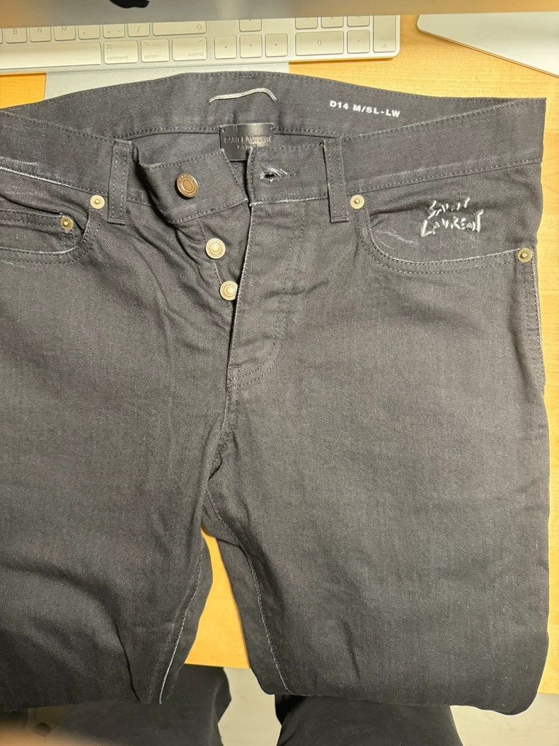 Saint Laurent Paris Saint Laurent Paris D14 black jeans-2506 Size US 31 - 1 Thumbnail