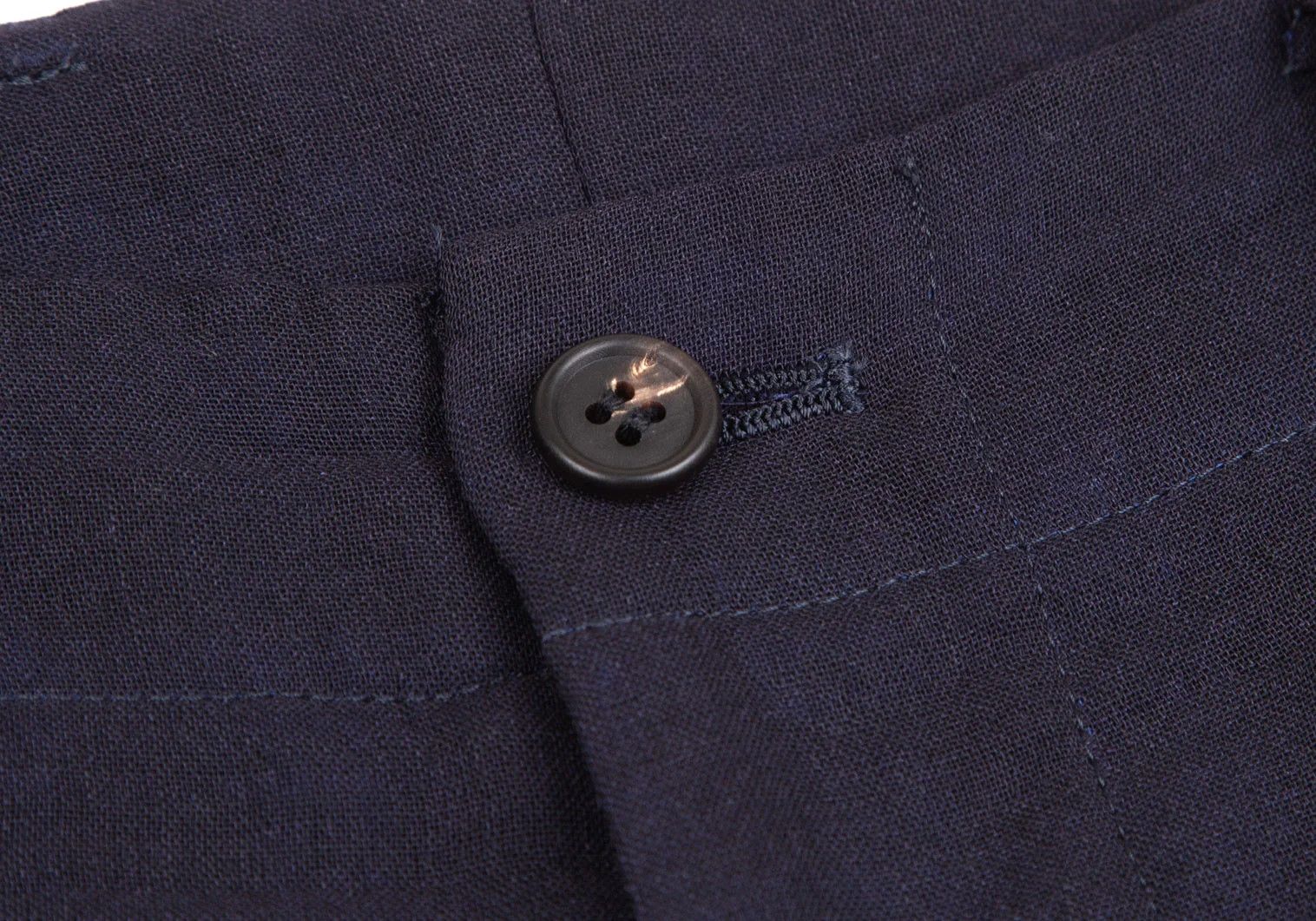 Issey Miyake Summer Wool Check Pants in Navy Size 4 Size US 36 / EU 52 - 3 Thumbnail